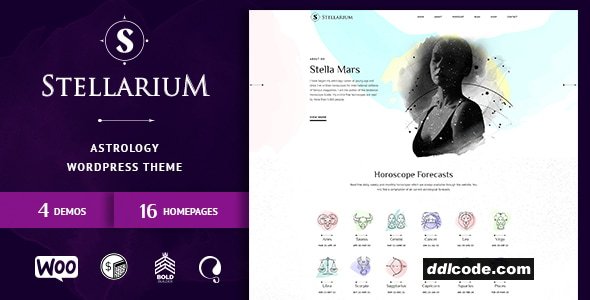 Stellarium - Horoscope and Astrology WordPress Theme