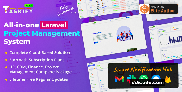 Taskify SaaS - Project Management System in Laravel