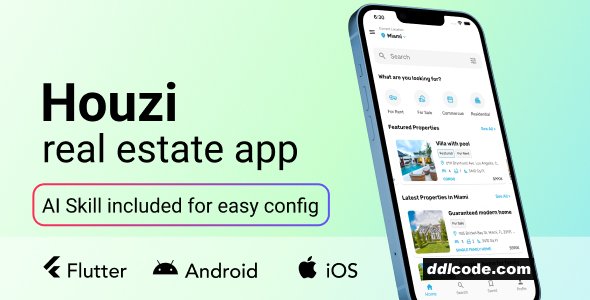 Houzi real estate app - Houzez - Flutter
