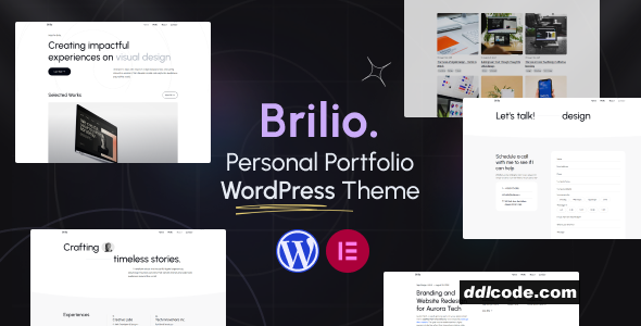 Brilio - Personal Portfolio WordPress Theme
