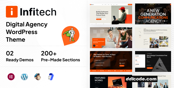 Infitech - Creative Agency & Portfolio WordPress Theme
