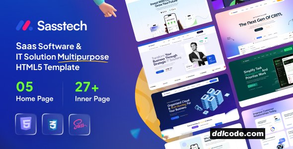 SassTech - SaaS Software & IT Solution Multipurpose HTML Template With RTL