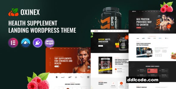 Oxinex - Health Supplement WordPress Theme
