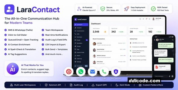 LaraContact - Contact Management & WhatsApp AI-assisted CRM