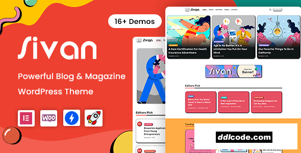 Sivan - Blog & Magazine WordPress Theme