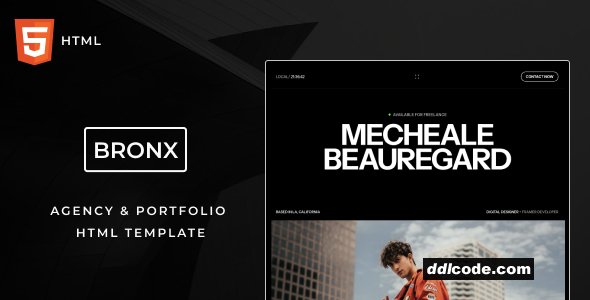 Bronx - Personal Portfolio HTML Template