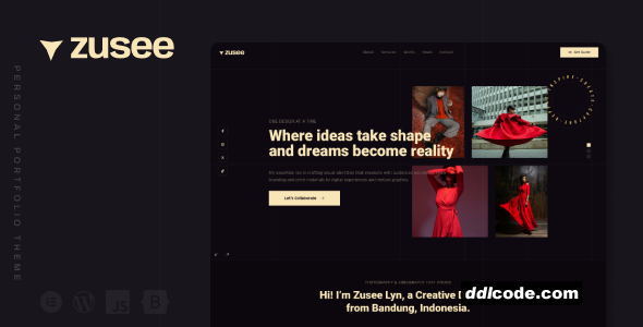 Zusee - Personal Portfolio WordPress Theme