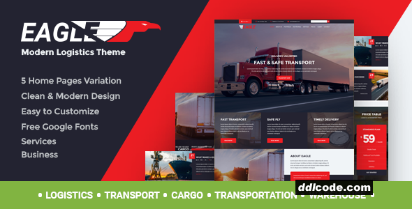 Eagle - Logistics & Transportation WordPress Theme