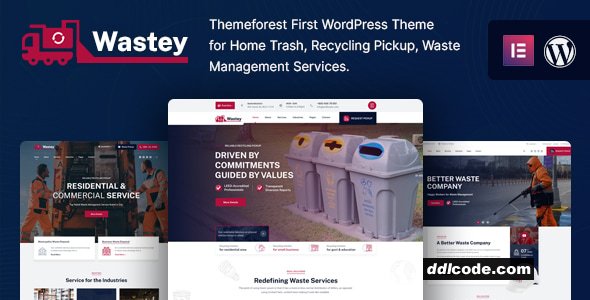Wastey - Waste Pickup and Disposal Services WordPress Theme