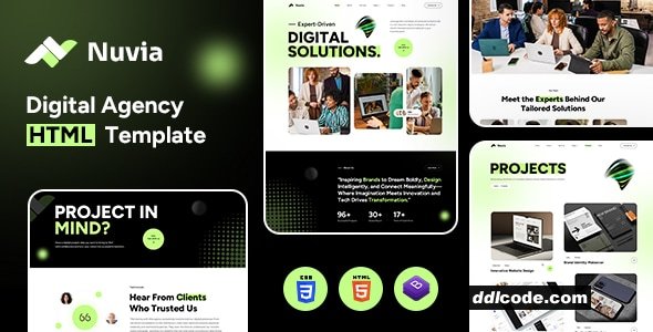 Nuvia - Digital Agency HTML Template