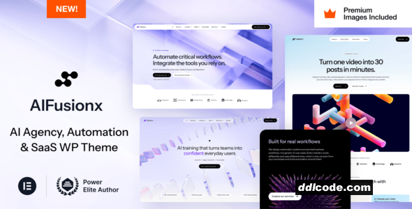 AI FusionX - AI Agency Tech & SaaS WordPress Theme