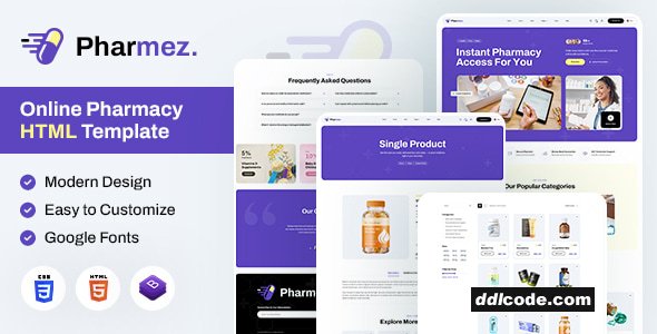 Pharmez - Online Pharmacy HTML Template