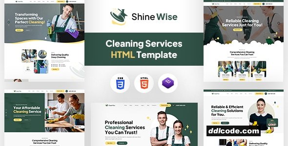Shinewise - Cleaning Services HTML Template