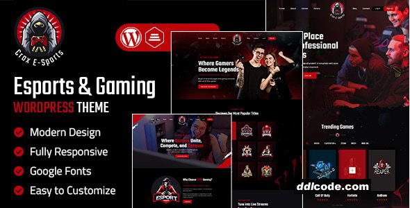 CROX - Esports & Gaming WordPress Theme