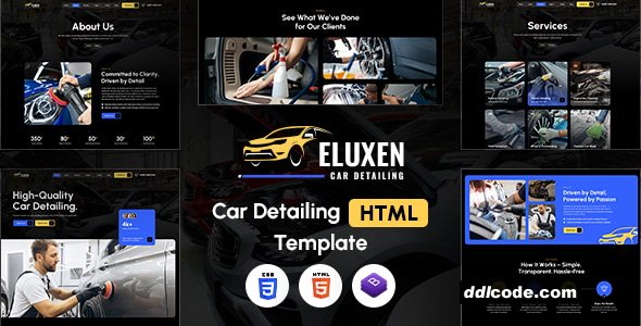 Eluxen - Car Detailing HTML Template
