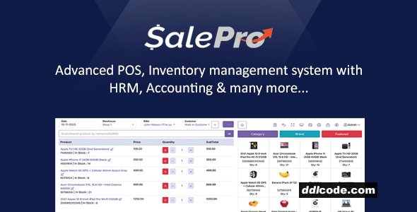 SalePro POS, Inventory Management System, HRM & Accounting