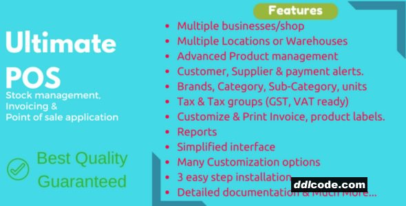 Ultimate POS - Best ERP, Stock Management, Point of Sale & Invoicing application
