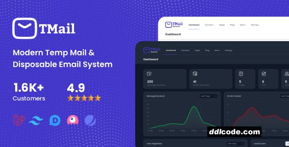 TMail - Modern Temp Mail & Disposable Email System
