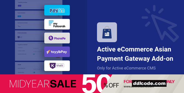 Active eCommerce Asian Payment Gateway Add-on