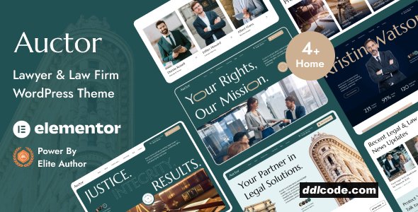 Auctor - Lawyer & Attorney WordPress Theme