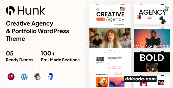 Hunk - Digital Agency & Portfolio WordPress Theme