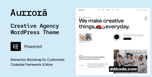 Aurrora - Creative Agency WordPress Theme