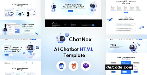 ChatNex - AI Chatbot HTML Template