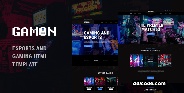 Gamon - eSports and Gaming HTML Template