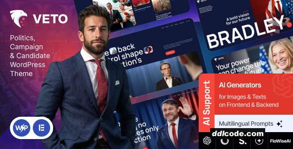 Veto - Politics, Campaign & Candidate WordPress Theme