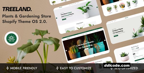 Treeland - Plants & Gardening Store Shopify Theme OS 2.0