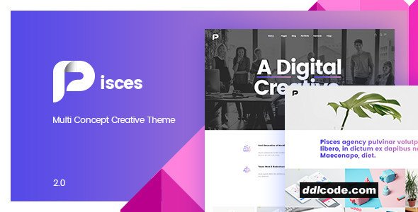 Pisces - Multi Concept Creative WordPress Theme