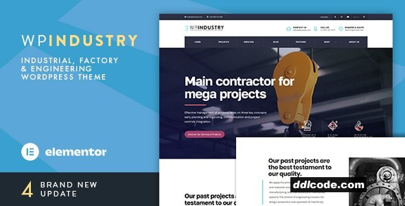 WP Industry - Industrial WordPress Theme