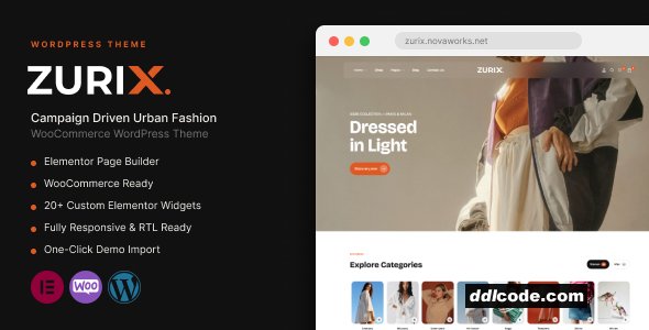 ZURIX - Campaign Driven Urban Fashion WooCommerce Theme