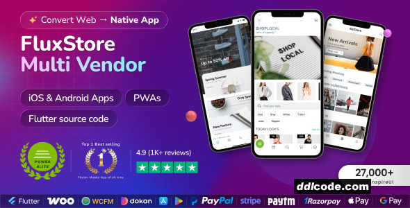 Fluxstore Multi Vendor - Flutter E-commerce Full App