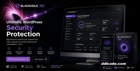 Blackhole Pro - Trap Bad Bots In a Virtual Blackhole