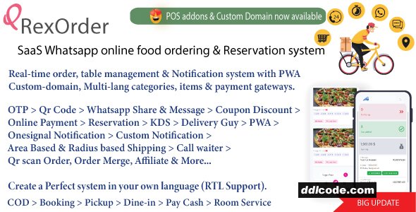 QrexOrder - SaaS Restaurant Management, QR Menu, WhatsApp Orders, Reservations & AI Content