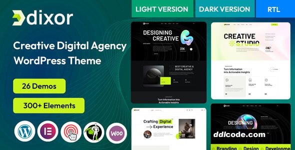 Dixor - Creative Digital Agency WordPress Theme