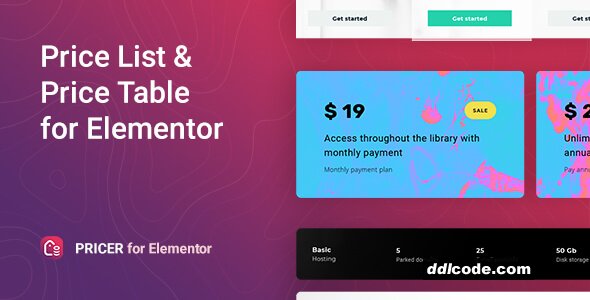Pricer - Price List for Elementor