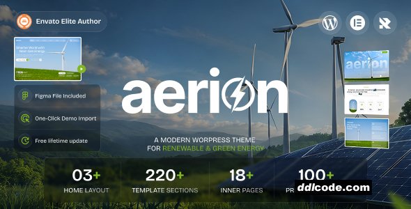 Aerion - Renewable & Green Energy WordPress Theme