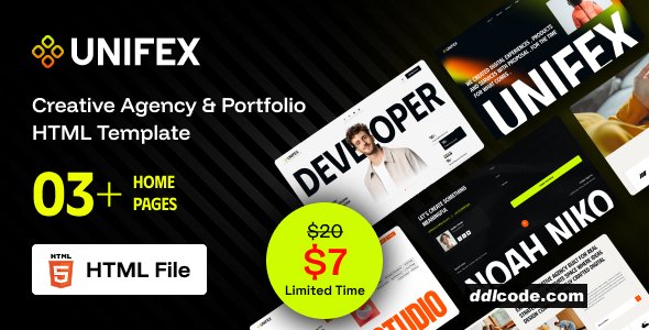 Unifex - Creative Agency & Portfolio HTML Template