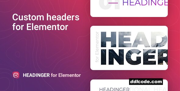 Headinger - Customizable headings for Elementor
