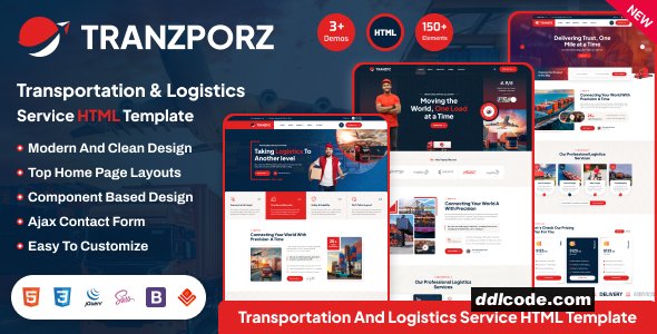 Tranzporz - Transportation & Logistics Service HTML Template