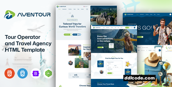 Aventour - Tour Operator & Travel Agency HTML Template
