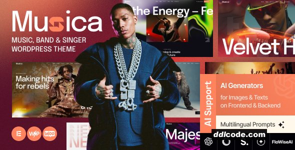 Muzica - Music, Band & Singer WordPress Theme