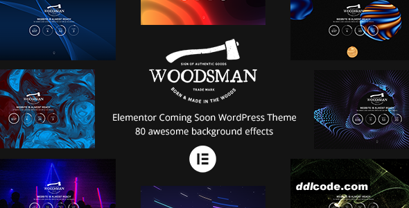 Woodsman - Elementor Coming Soon WordPress Theme