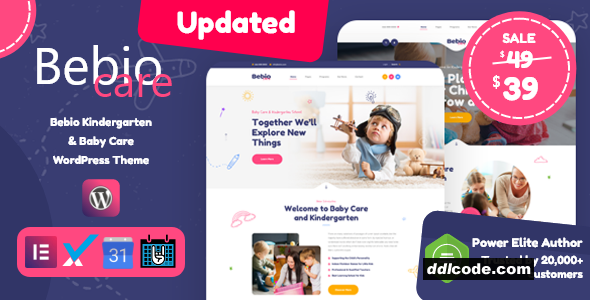 Bebio - Kindergarten & Baby Care WordPress Theme
