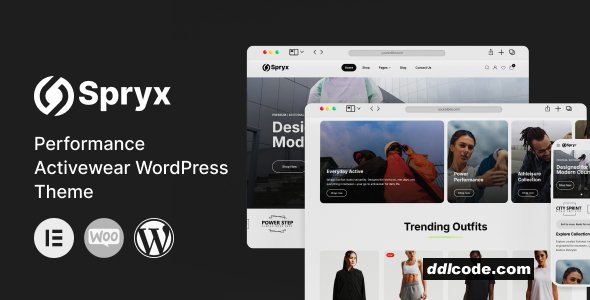 Spryx - Performance Activewear WordPress Theme