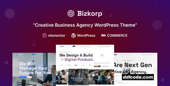 Bizkorp - Creative Business Agency WordPress Theme