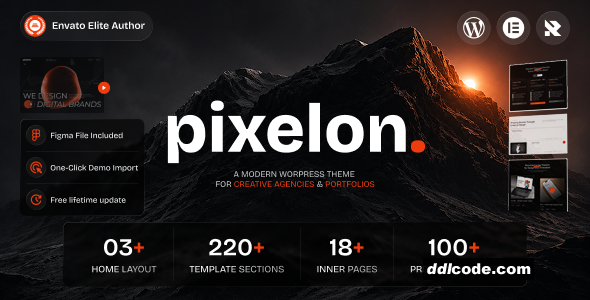 Pixelon - Creative Digital Portfolio WordPress Theme