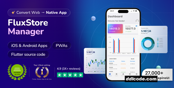 FluxStore Manager - Vendor and Admin Flutter App for Woocommerce